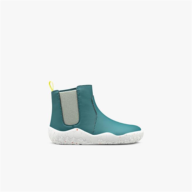 Vivobarefoot Fulham Toddlers barfods støvler til tumlinge i farven atlantic blue, yderside