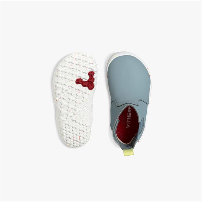 Vivobarefoot Fulham Toddlers barfods støvler til tumlinge i farven everglade, top