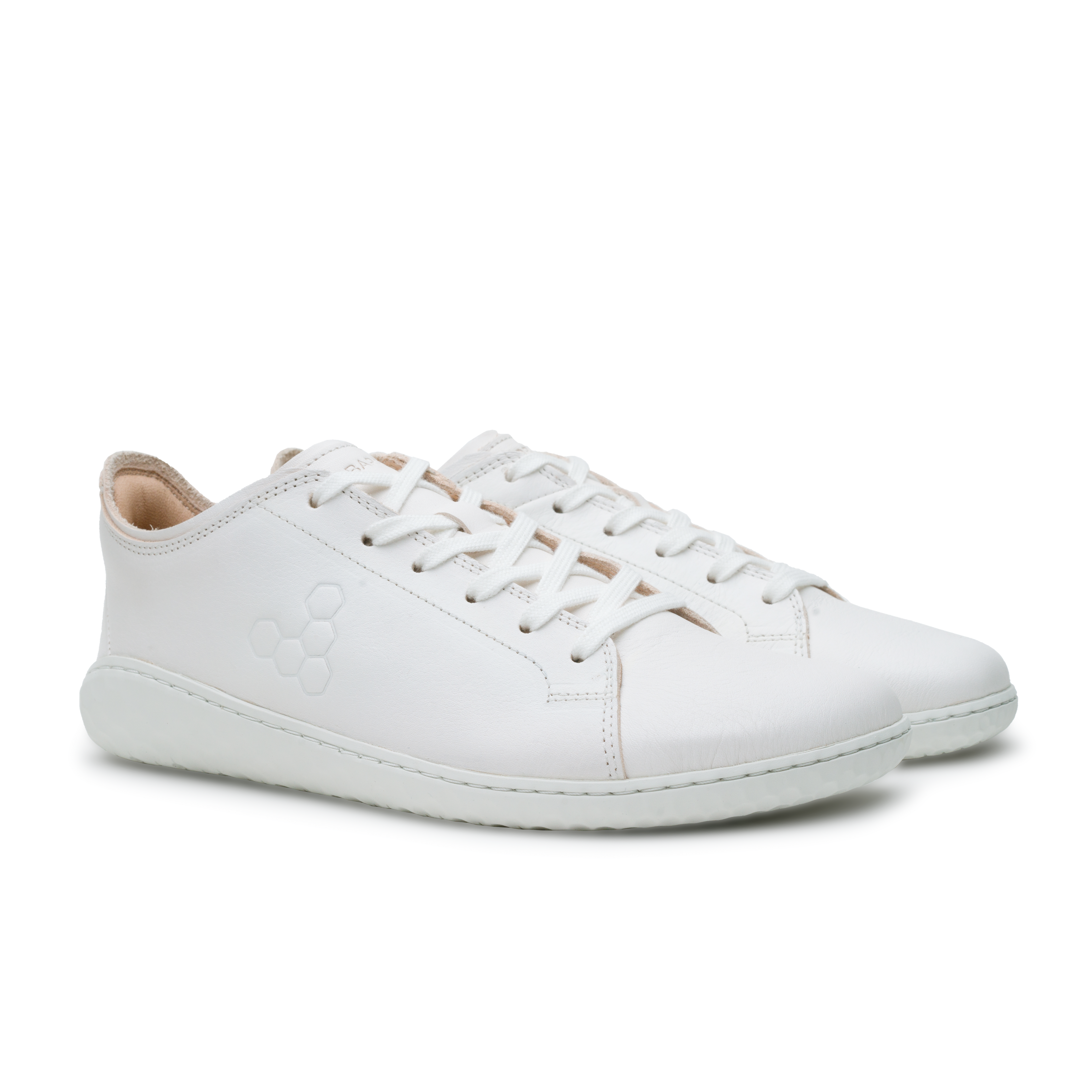 Vivobarefoot Geo Court III Mens barfods sneakers til mænd i farven bright white, par