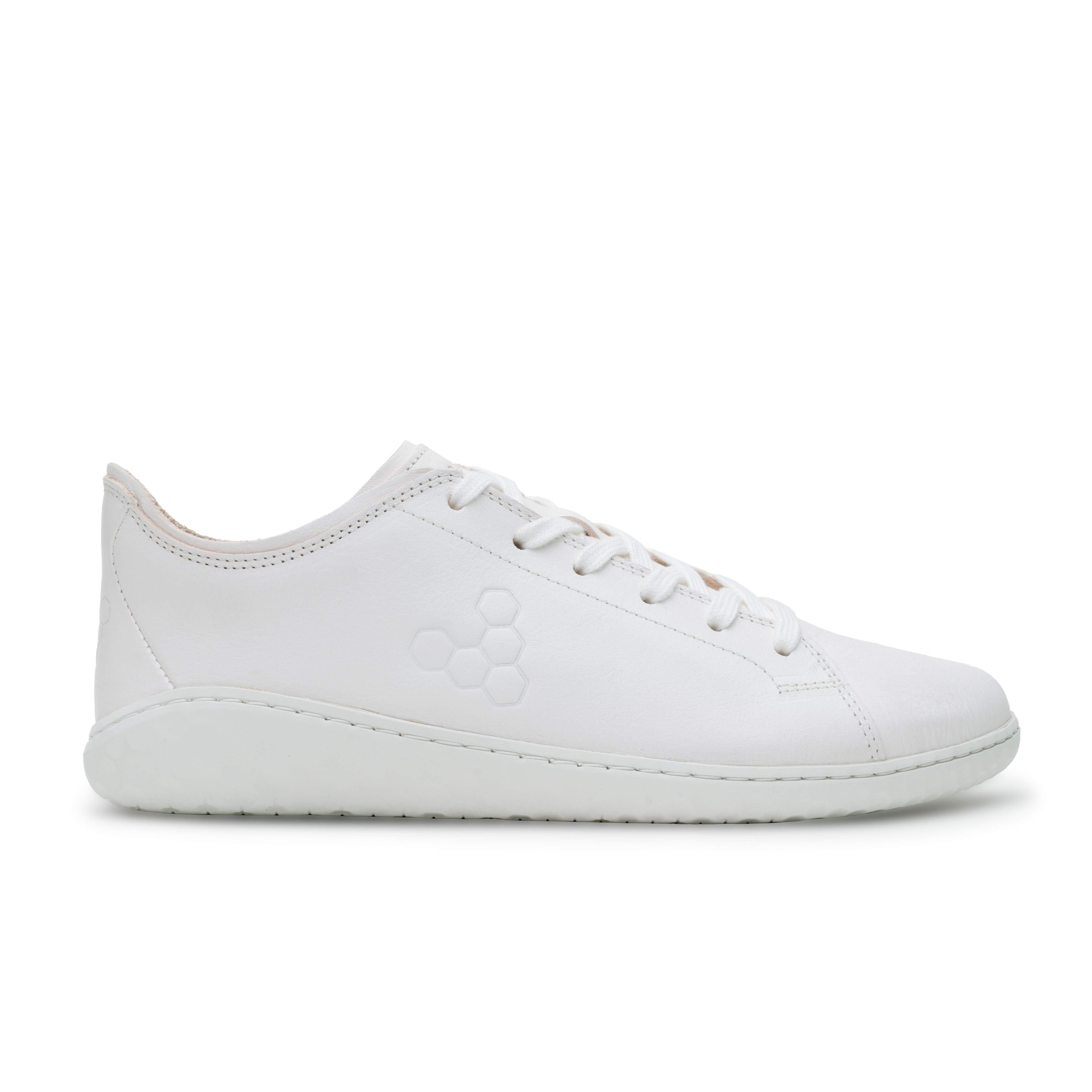 Vivobarefoot Geo Court III Mens barfods sneakers til mænd i farven bright white, yderside