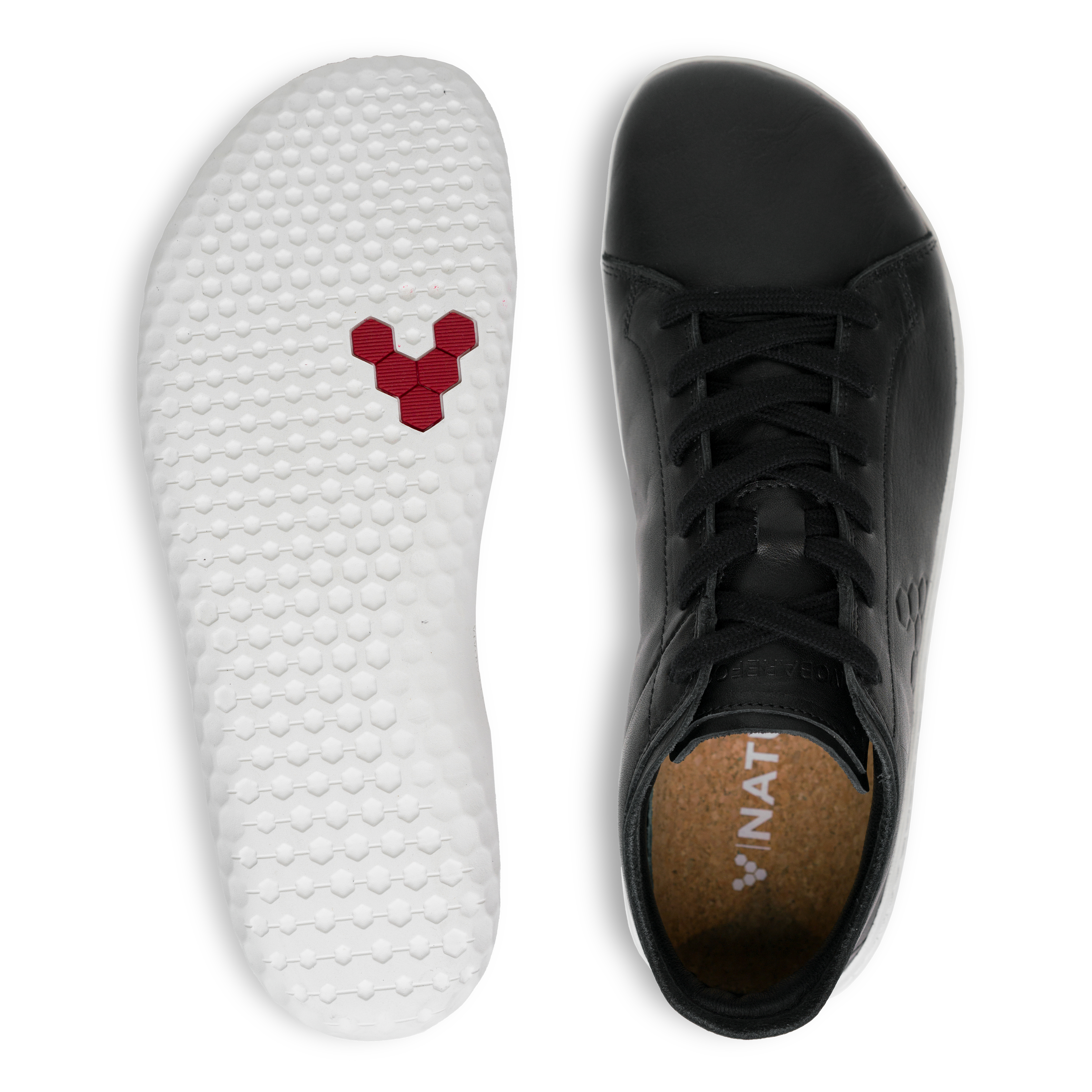 Vivobarefoot Geo Court III Mens barfods sneakers til mænd i farven obsidian, top