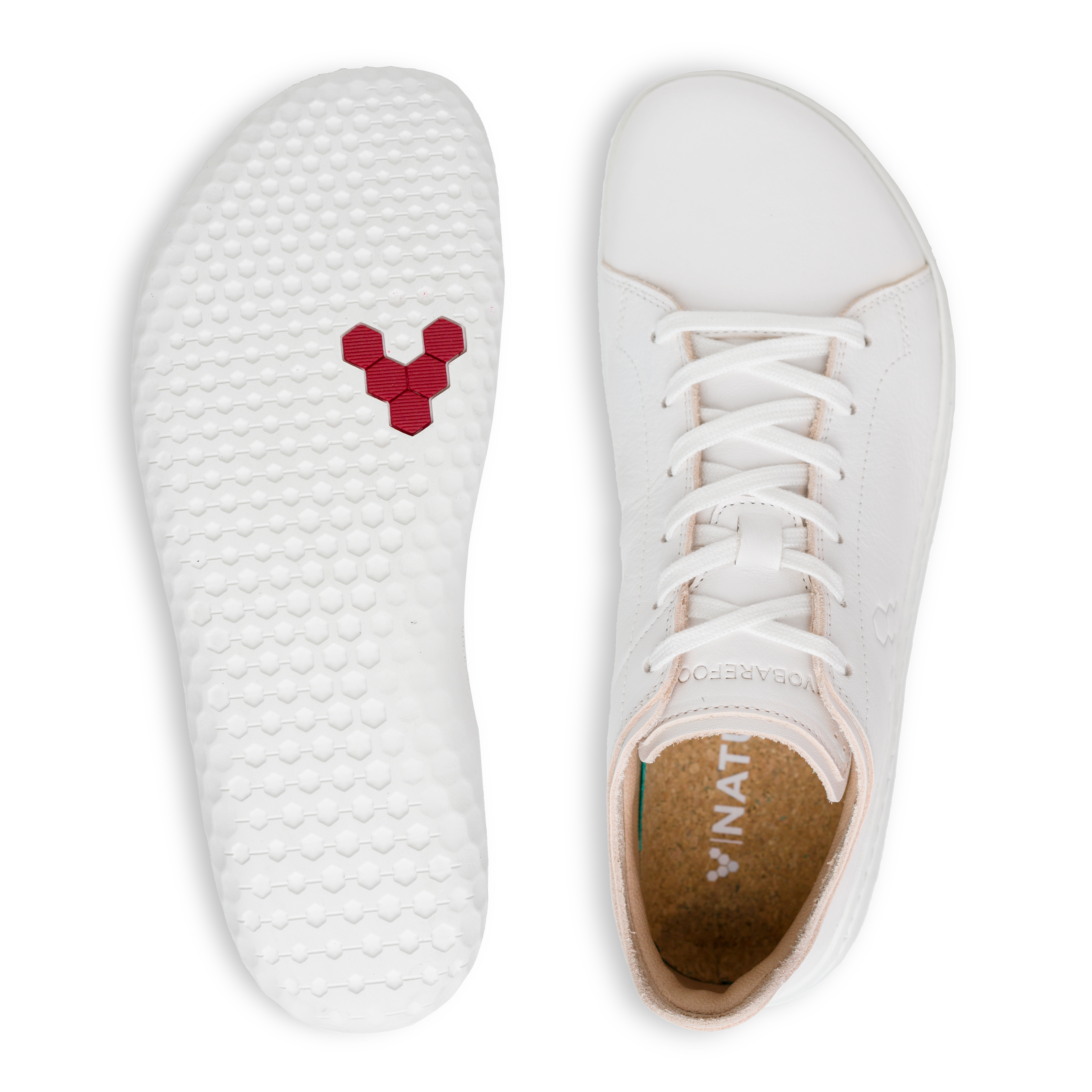 Vivobarefoot Geo Court III Womens barfods sneakers til kvinder i farven bright white, top