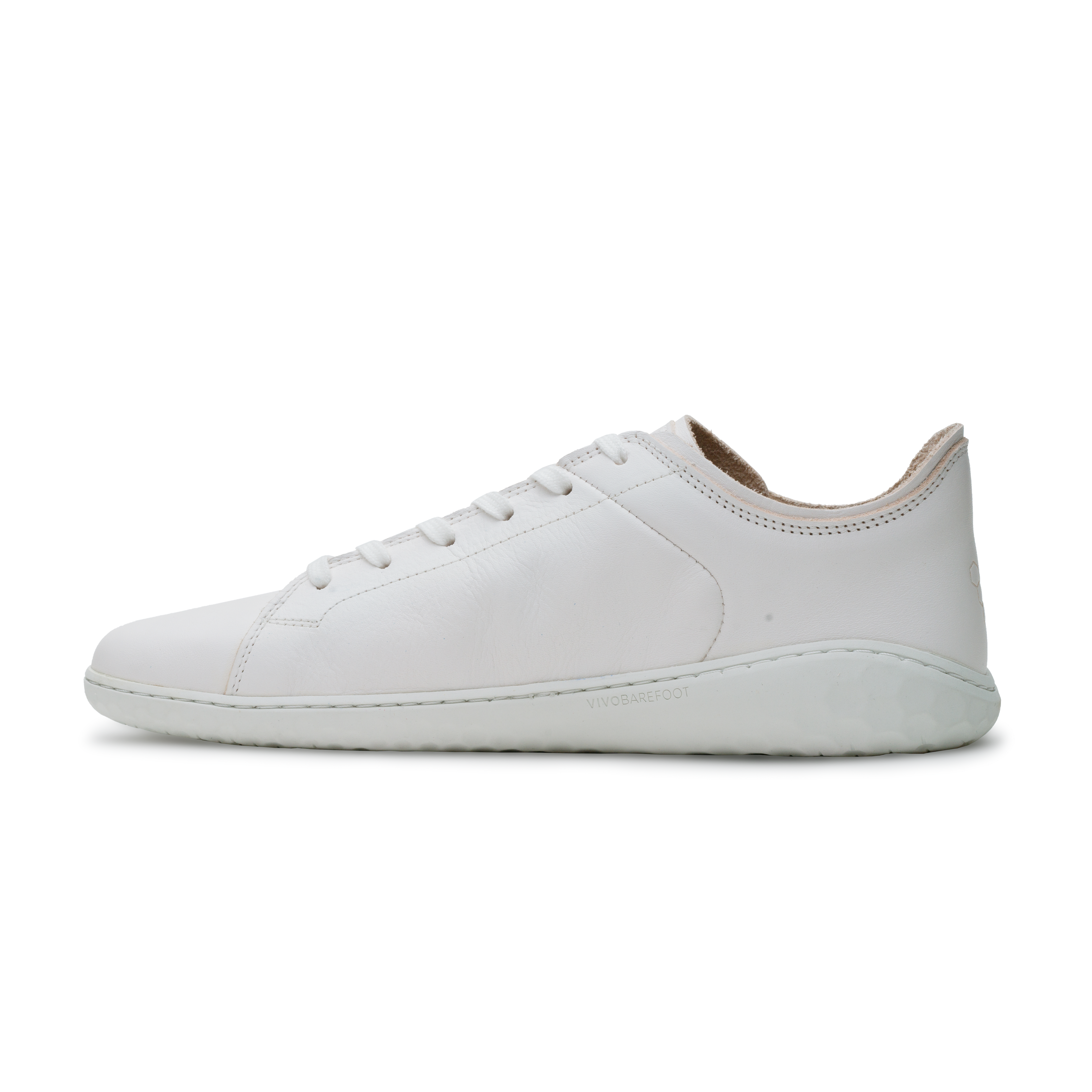 Vivobarefoot Geo Court III Womens barfods sneakers til kvinder i farven bright white, inderside