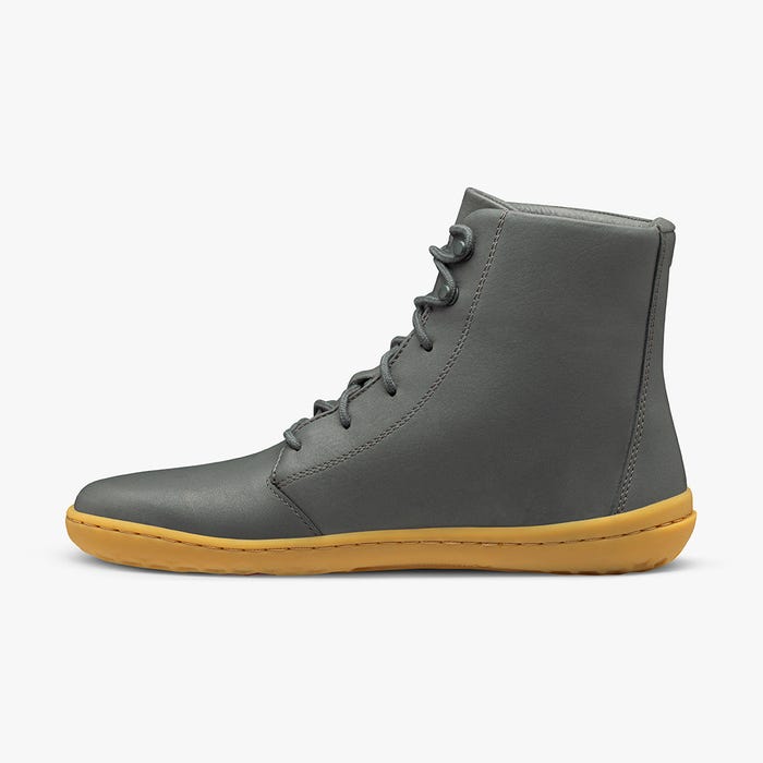 Vivobarefoot Gobi Hi IV Womens barfods støvler til kvinder i farven graphite, inderside