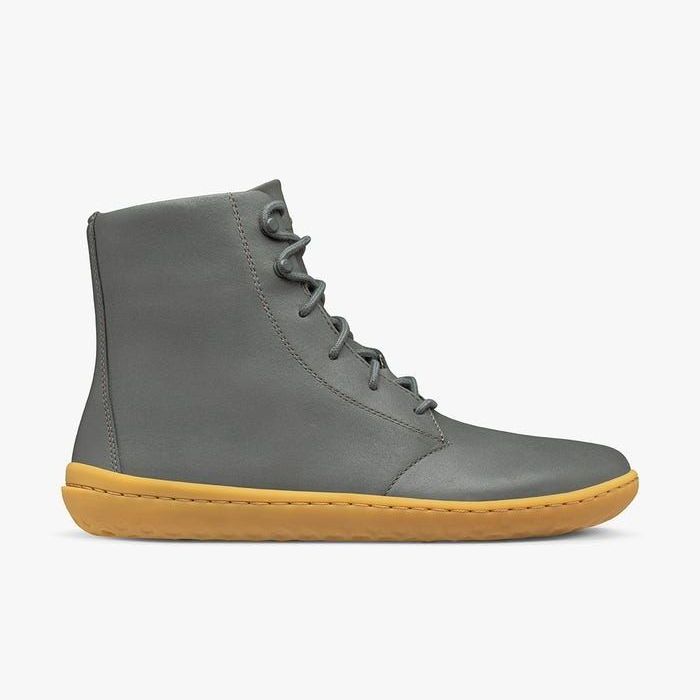 Vivobarefoot Gobi Hi IV Womens barfods støvler til kvinder i farven graphite, yderside