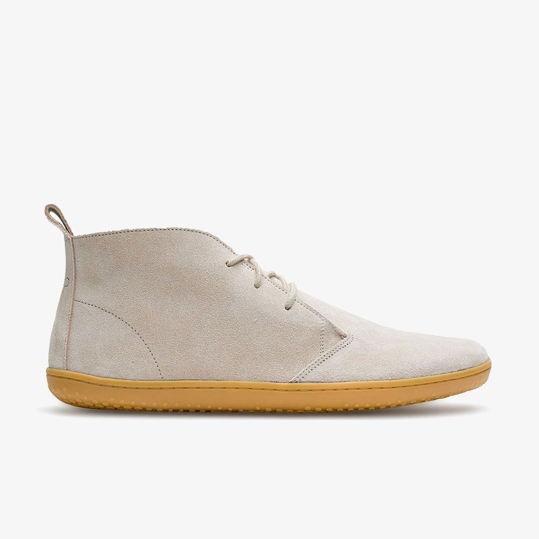 Vivobarefoot Gobi III Mens barfods oxford business sko til mænd i farven sandstone, yderside