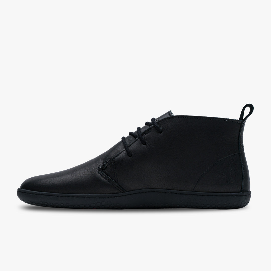 Vivobarefoot Gobi III Winter Mens barfods ørkenstøvler til mænd i farven black, inderside