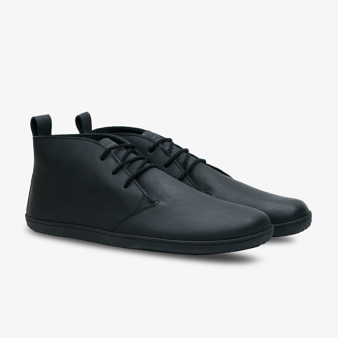 Vivobarefoot Gobi III Womens barfods oxford business sko til kvinder i farven black leather, par