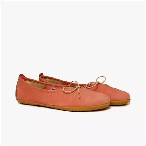 Vivobarefoot Jing Jing Lace barfods ballerinaer til kvinder i farven terra cotta, par