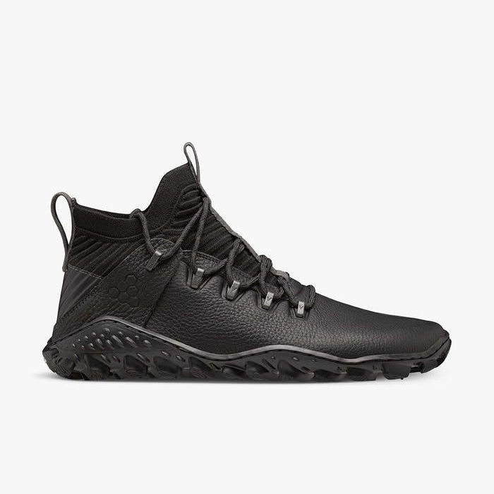 Vivobarefoot Magna Forest ESC Mens barfods outdoor high sneakers til mænd i farven obsidian, yderside