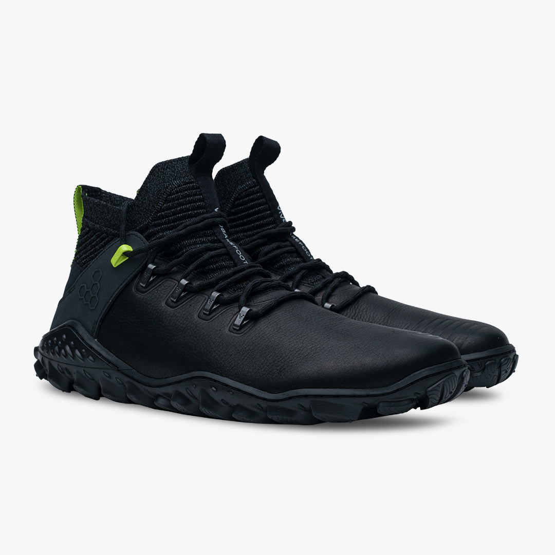 Vivobarefoot Magna Forest ESC Womens barfods outdoor high sneakers til kvinder i farven obsidian / lime, par