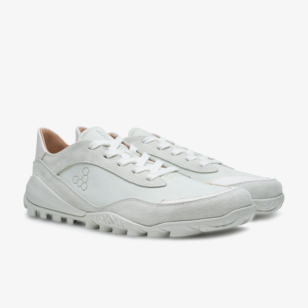 Vivobarefoot Novus Mens barfods sneakers til mænd i farven white leather, par