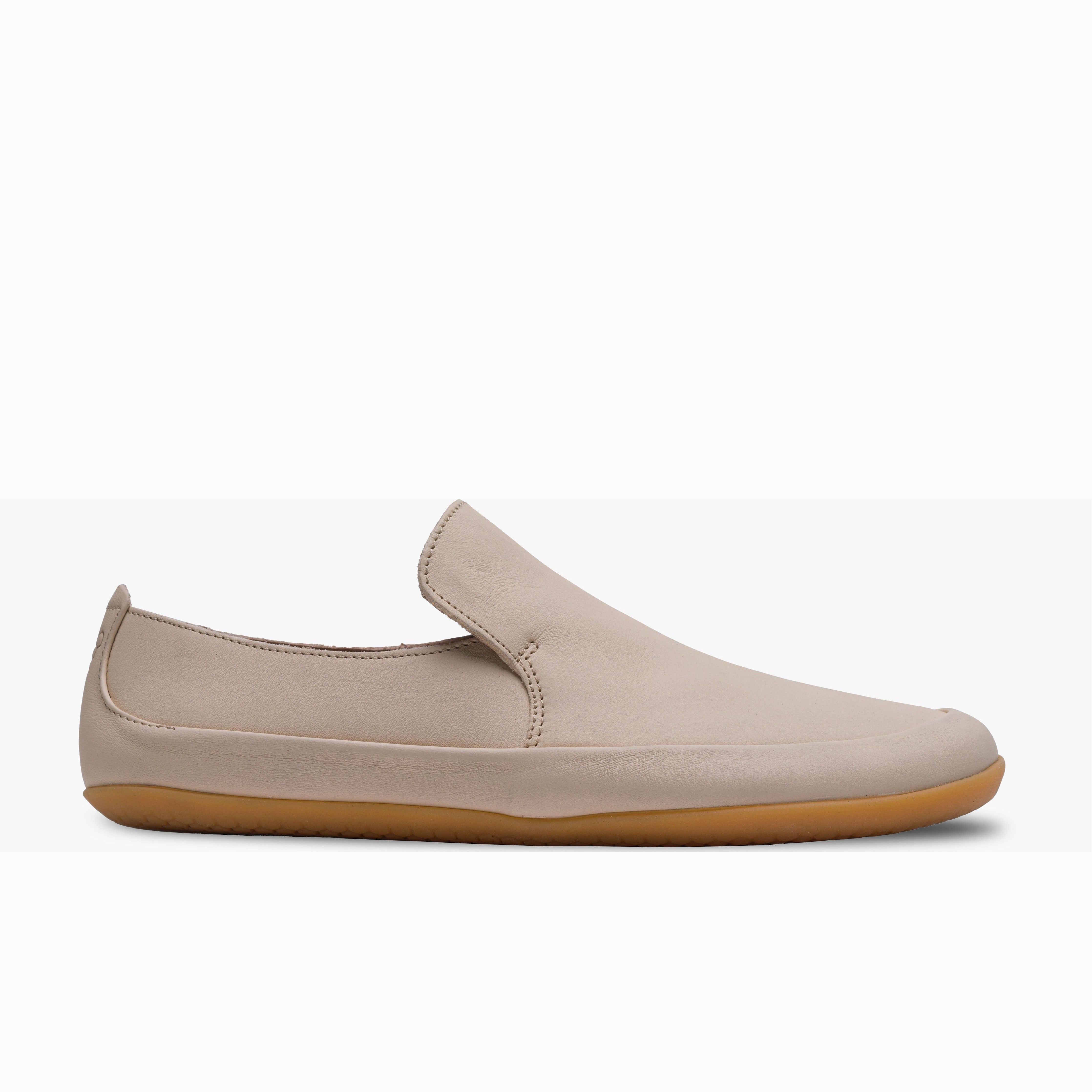 Vivobarefoot Opanka II barfods slip-on til kvinder i farven sheer pink, yderside