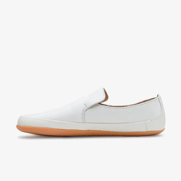 Vivobarefoot Opanka Womens barfods slip on til kvinder i farven limestone, inderside