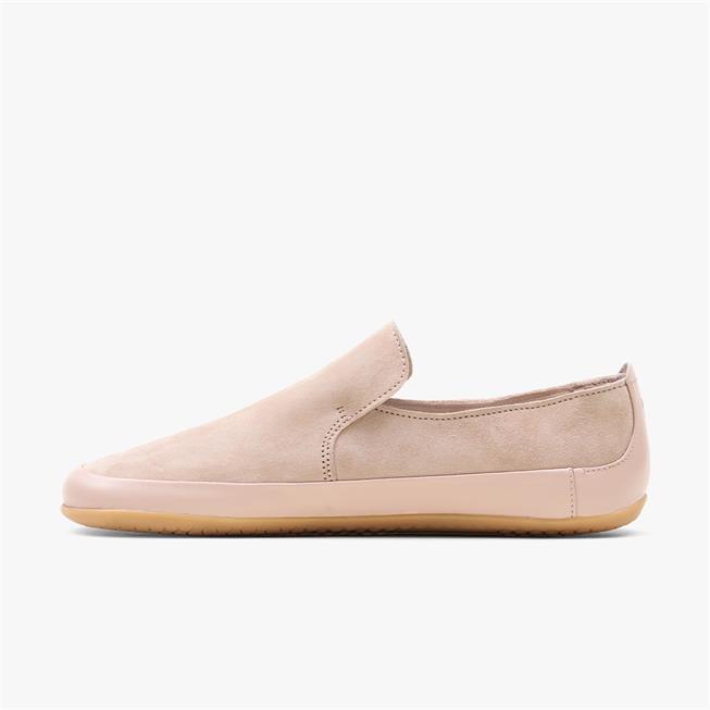 Vivobarefoot Opanka Womens barfods slip on til kvinder i farven pink/granite, inderside