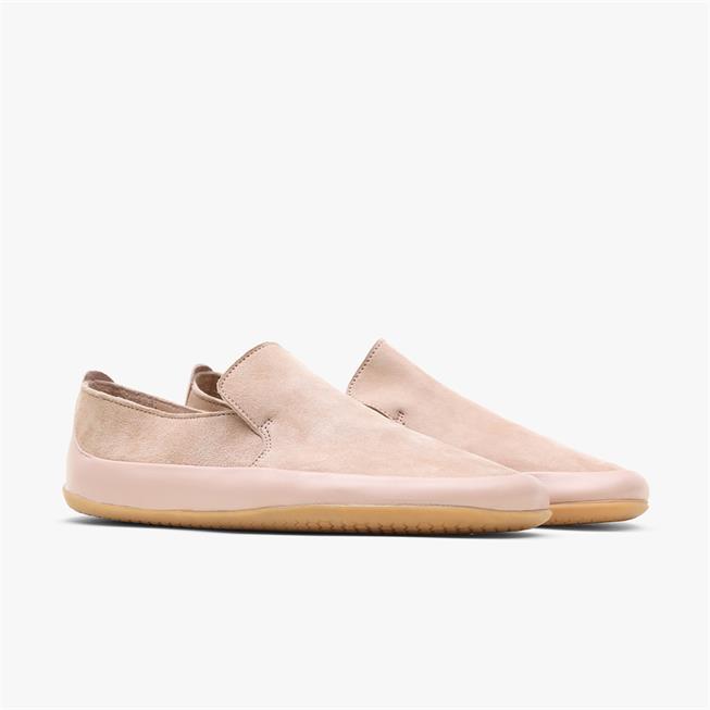 Vivobarefoot Opanka Womens barfods slip on til kvinder i farven pink/granite, par