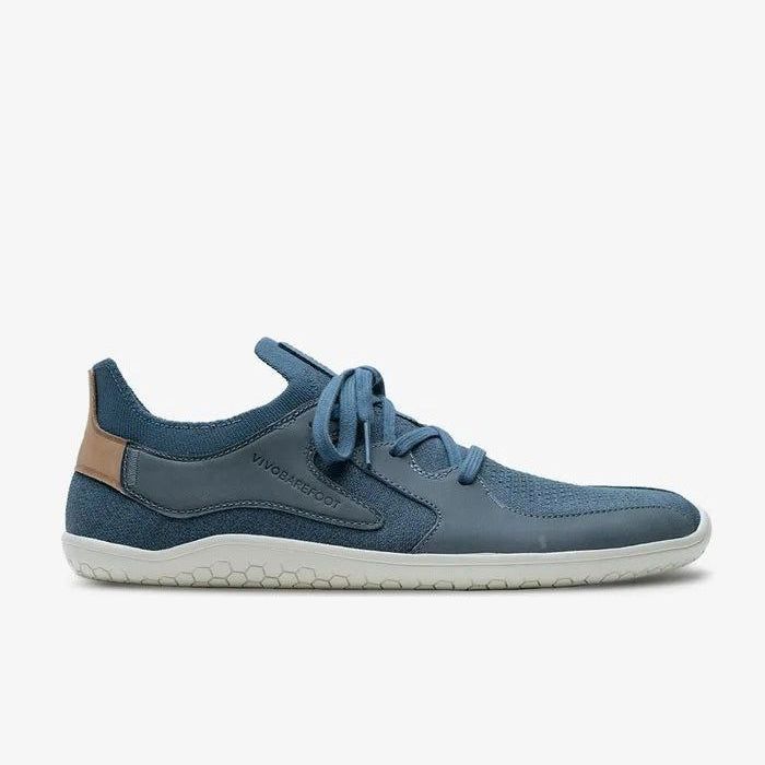 Vivobarefoot Primus Asana Mens barfods sneakers til mænd i farven indigo, yderside