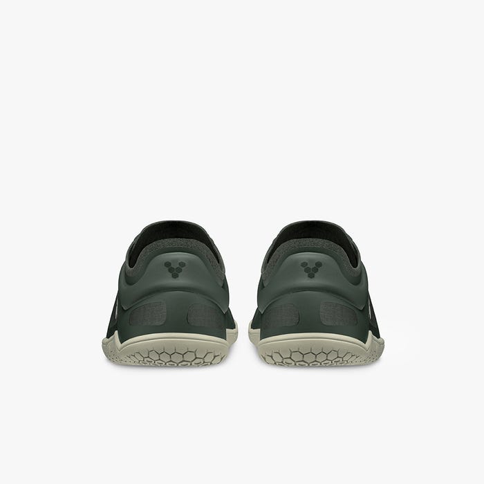 Vivobarefoot Primus Lite III All Weather Womens barfods trailsko til kvinder i farven charcoal, bagfra