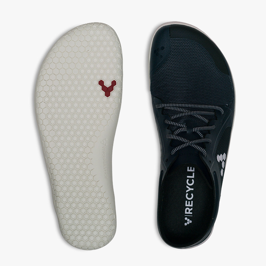 Vivobarefoot Primus Lite III Recycled Mens barfods træningssko til mænd i farven navy, top