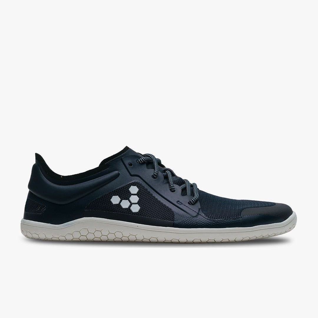 Vivobarefoot Primus Lite III Recycled Mens barfods træningssko til mænd i farven navy, yderside