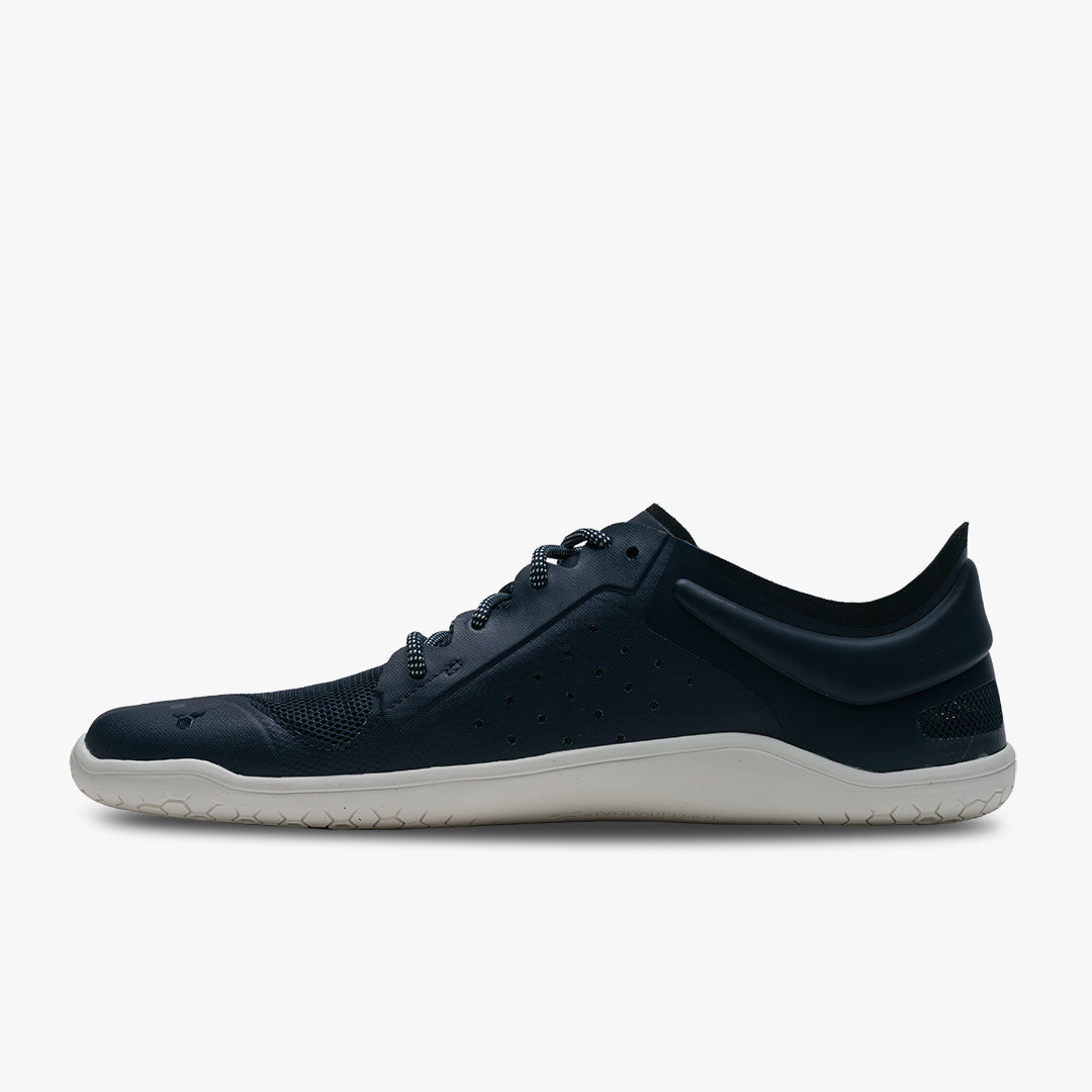 Vivobarefoot Primus Lite III Recycled Womens barfods træningssko til kvinder i farven navy, inderside