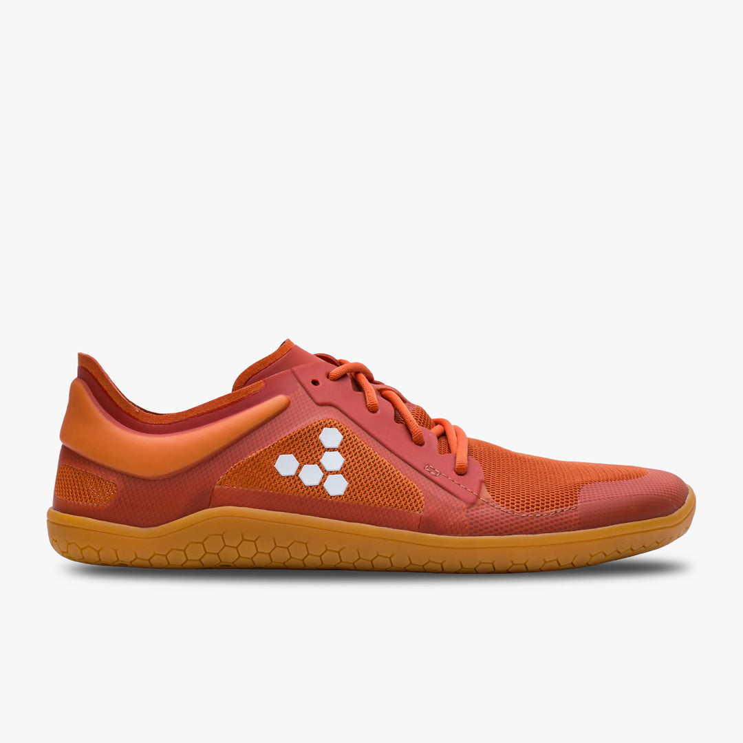 Vivobarefoot Primus Lite III Recycled Womens barfods træningssko til kvinder i farven rust, yderside