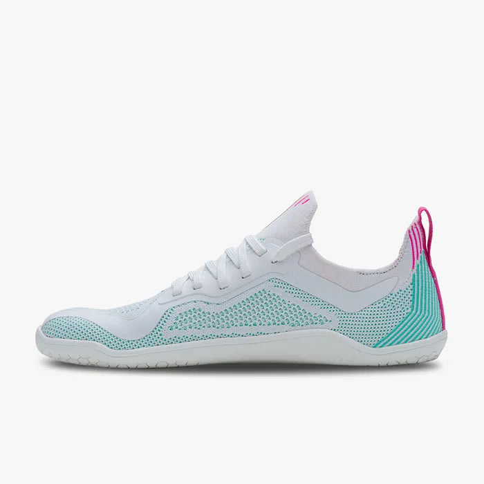 Vivobarefoot Primus Lite Knit Womens barfods træningssko til kvinder i farven blue tint, inderside