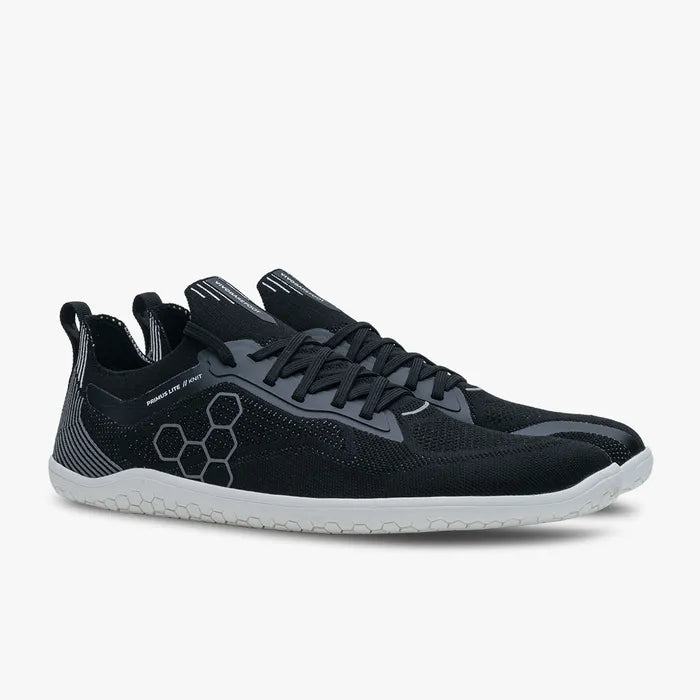 Vivobarefoot Primus Lite Knit Womens barfods træningssko til kvinder i farven obsidian, par