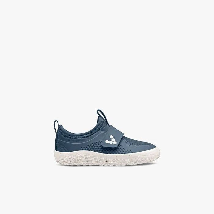 Vivobarefoot Primus Sport II Toddler barfods sneakers til tumling i farven indigo, yderside