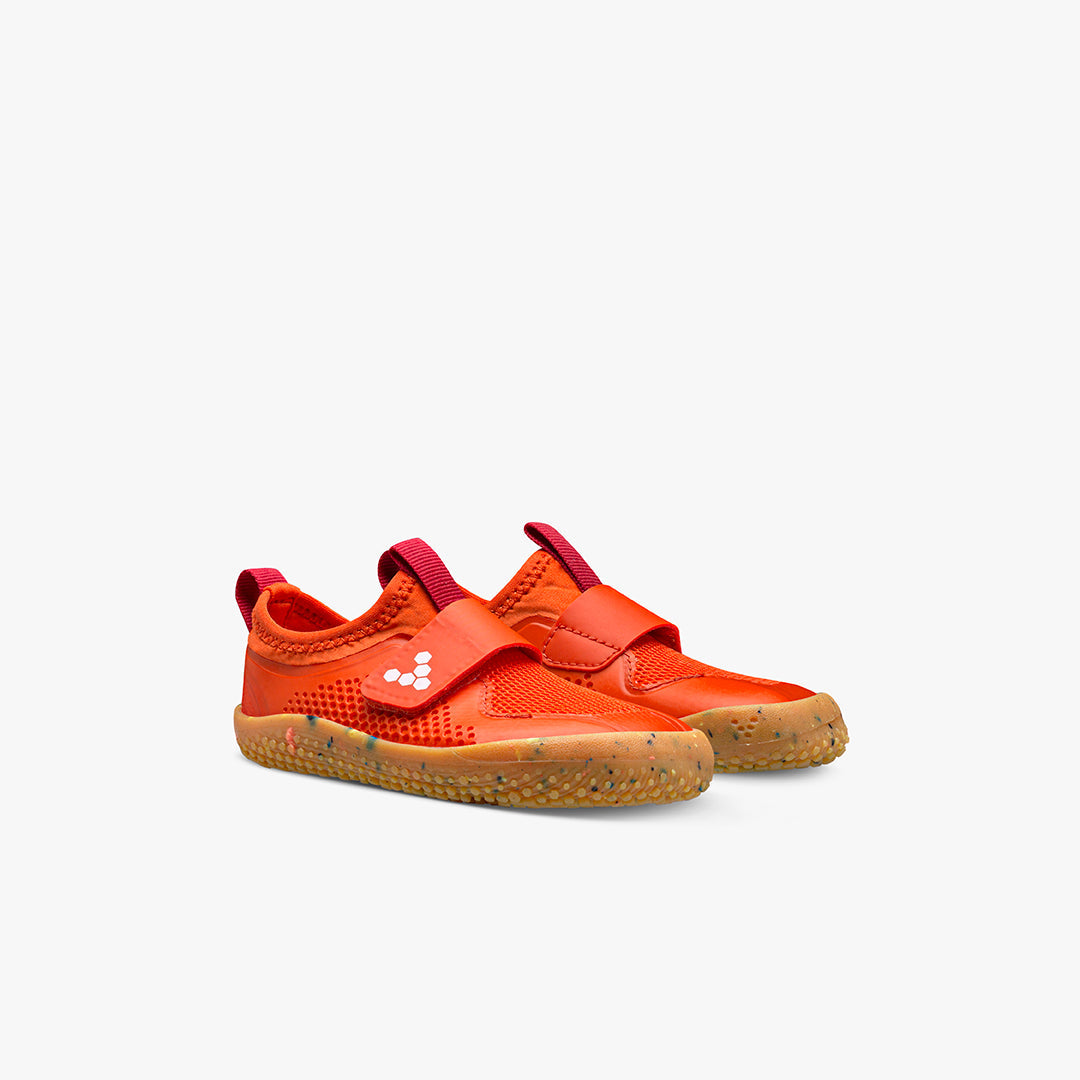 Vivobarefoot Primus Sport II Toddler barfods sneakers til tumlinge i farven scarlett ibis, par