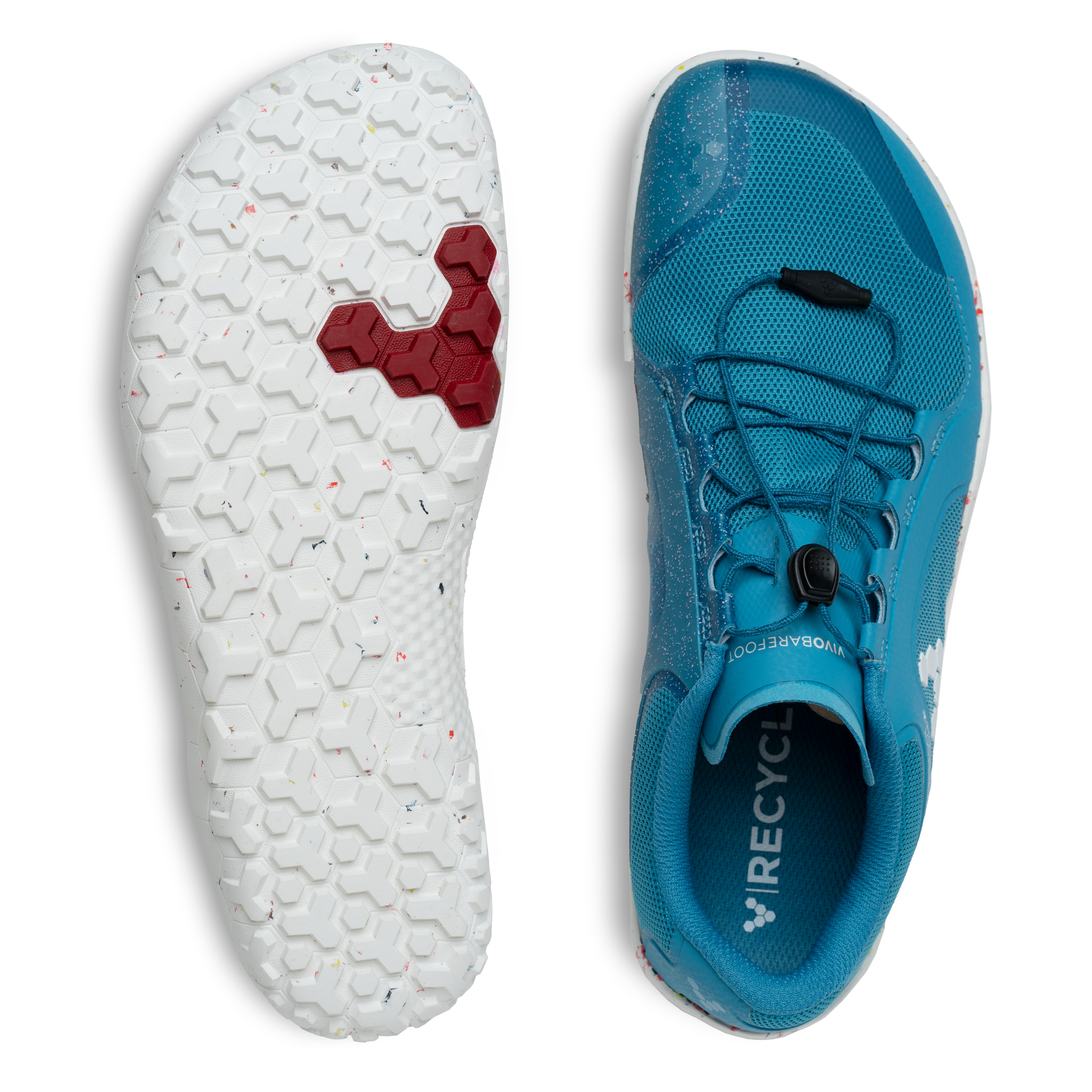 Vivobarefoot Primus Trail FG II barfods trailsko til mænd i farven aqua, top