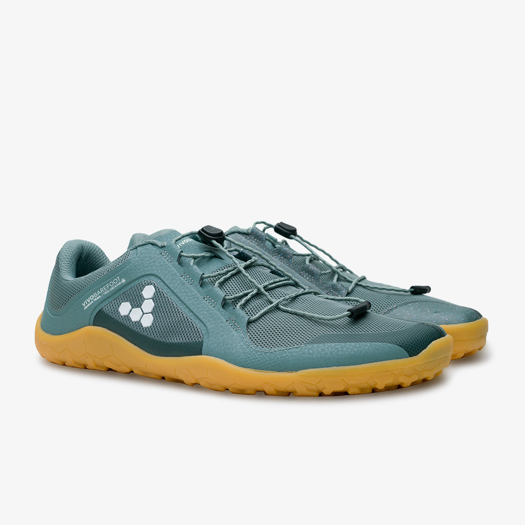 Vivobarefoot Primus Trail FG II barfods trailsko til mænd i farven sea green, par