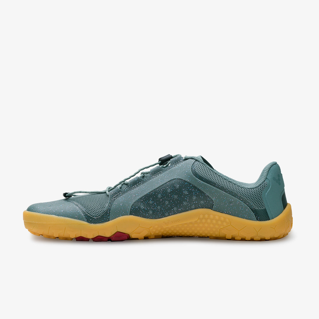 Vivobarefoot Primus Trail FG II barfods trailsko til mænd i farven sea green, inderside