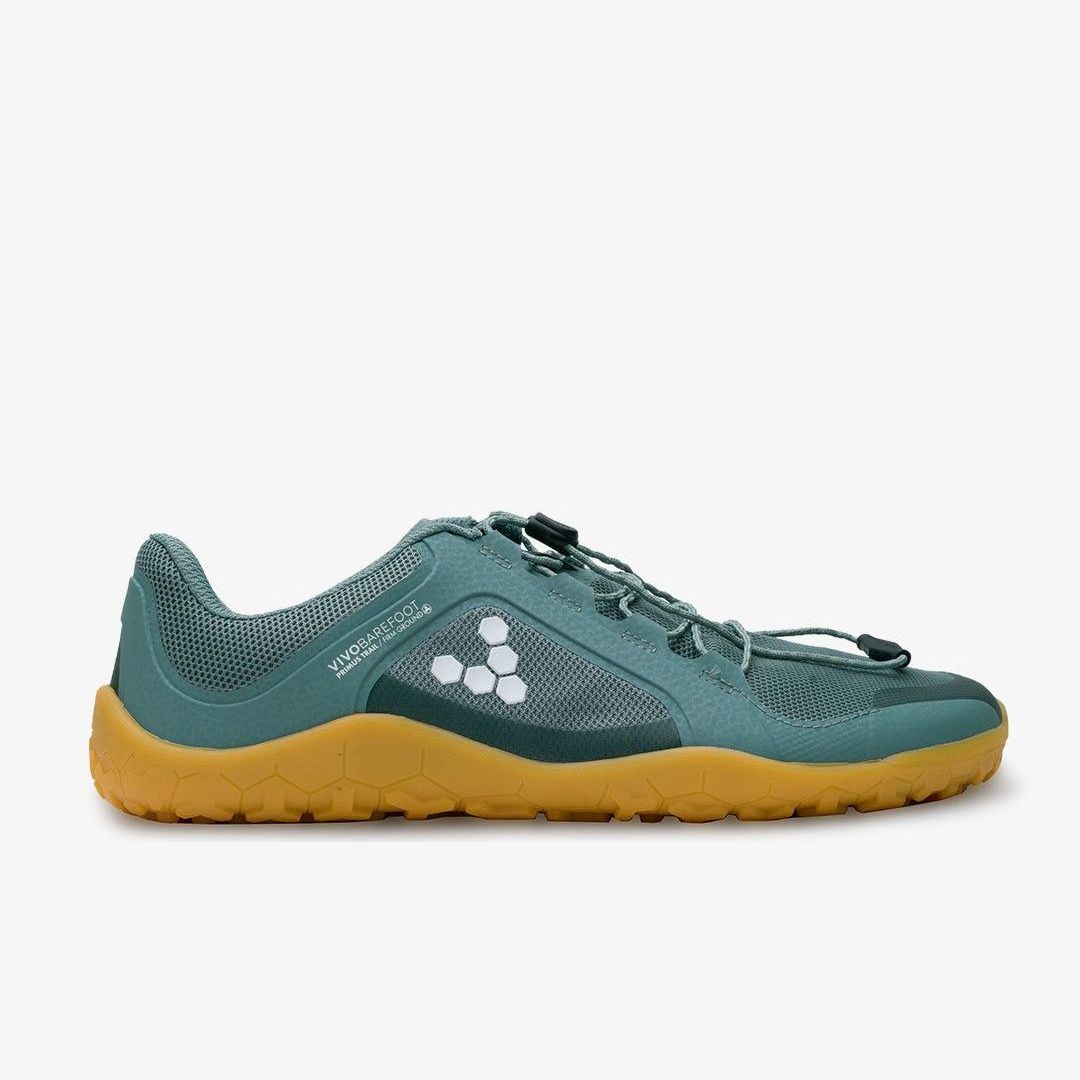 Vivobarefoot Primus Trail FG II barfods trailsko til mænd i farven sea green, yderside