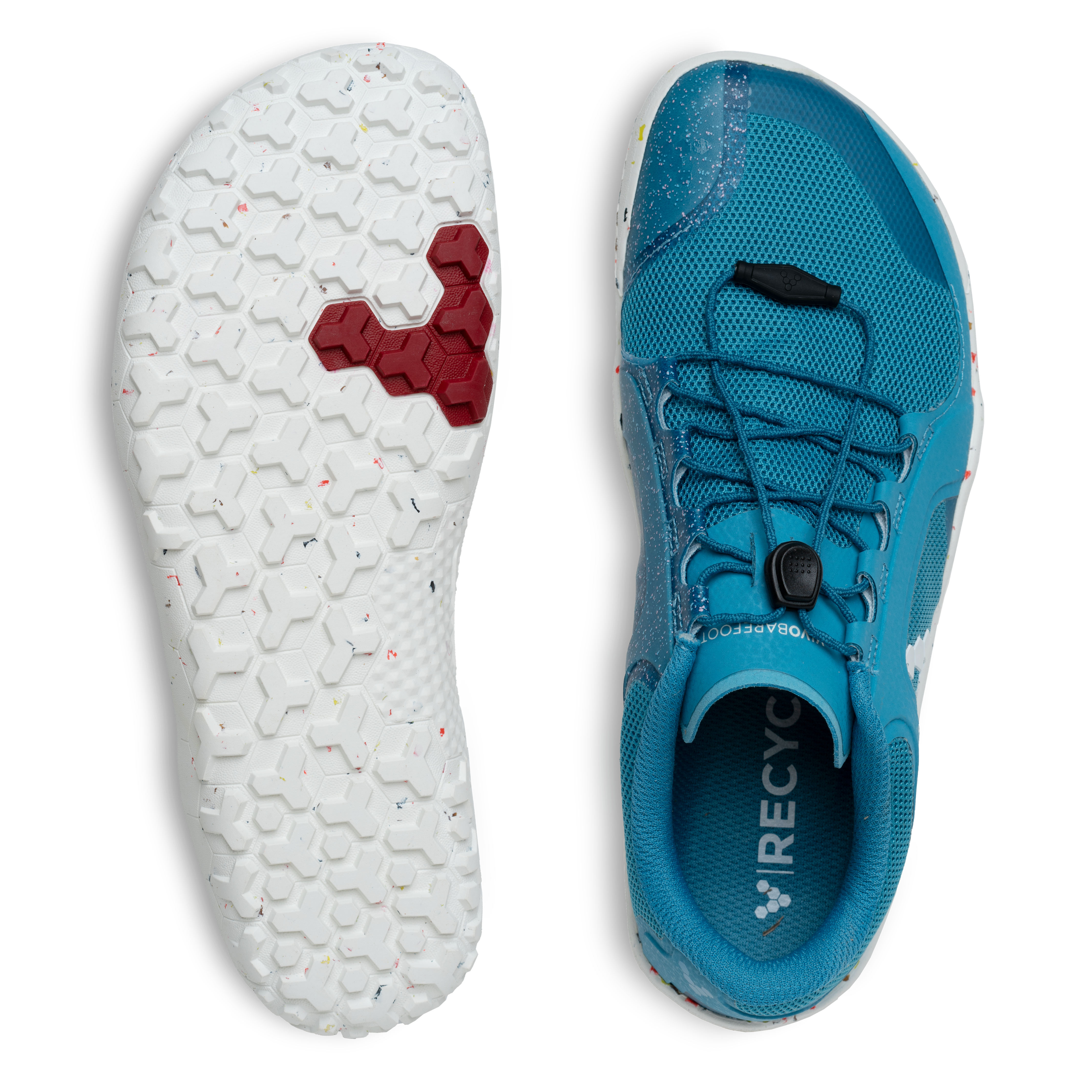 Vivobarefoot Primus Trail II FG Womens barfods trailsko til kvinder i farven aqua, top