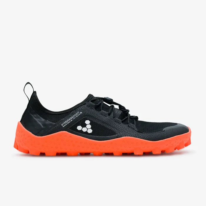 Vivobarefoot Primus Trail III SG Womens barfods trailsko til kvinder i farven obsidian, yderside