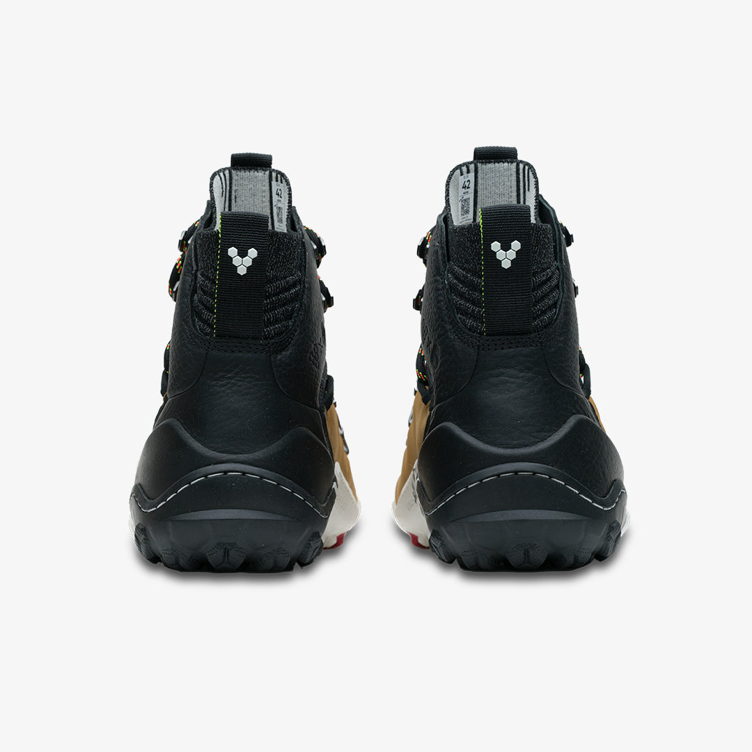 Vivobarefoot Tracker Decon FG2 Mens barfods støvler til mænd i farven acorn, bagfra