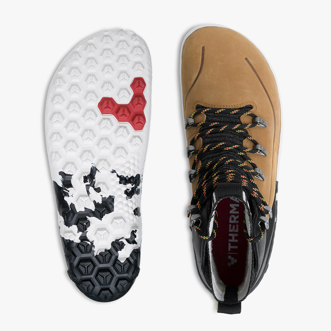 Vivobarefoot Tracker Decon FG2 Mens barfods støvler til mænd i farven acorn, top