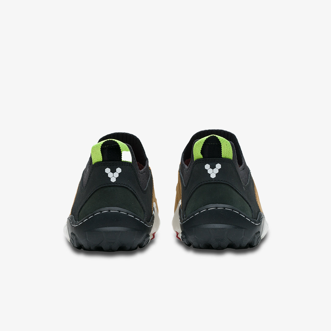Vivobarefoot Tracker Decon Low FG2 Mens barfods outdoorsko til mænd i farven acorn, bagfra