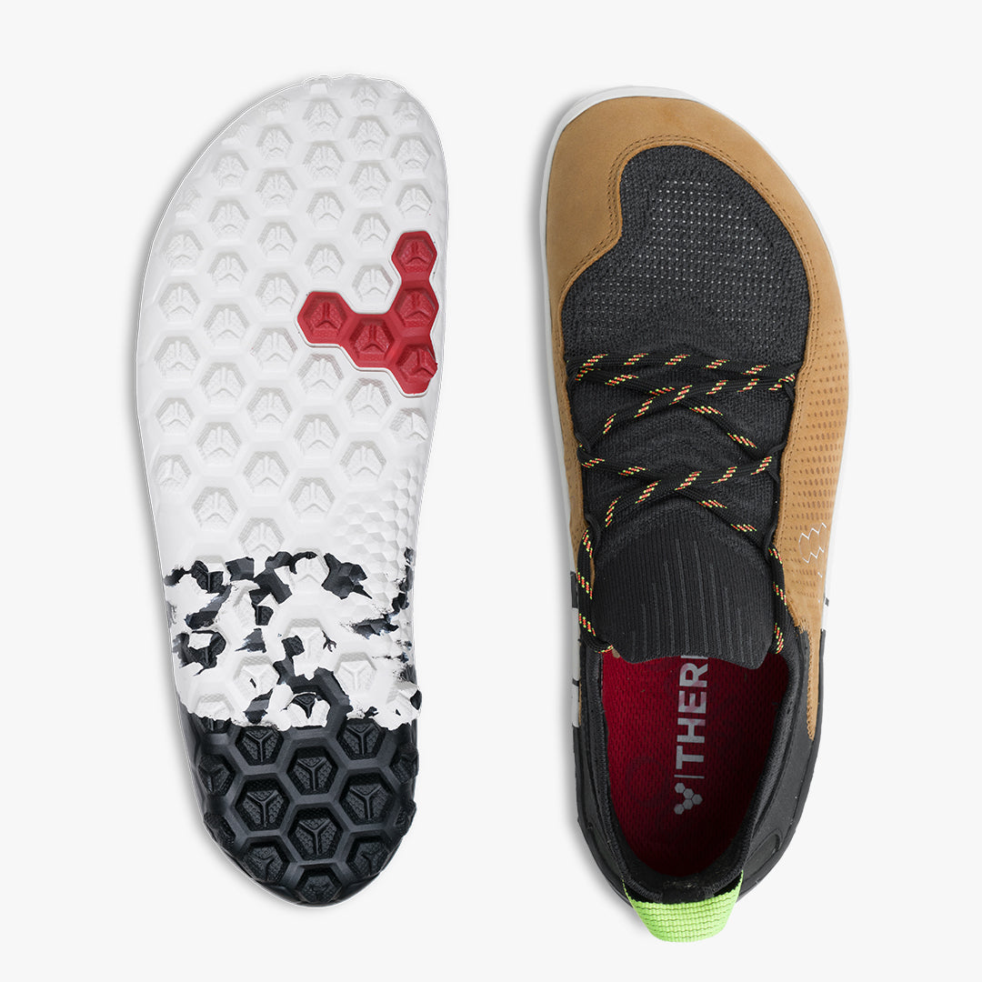 Vivobarefoot Tracker Decon Low FG2 Mens barfods outdoorsko til mænd i farven acorn, top