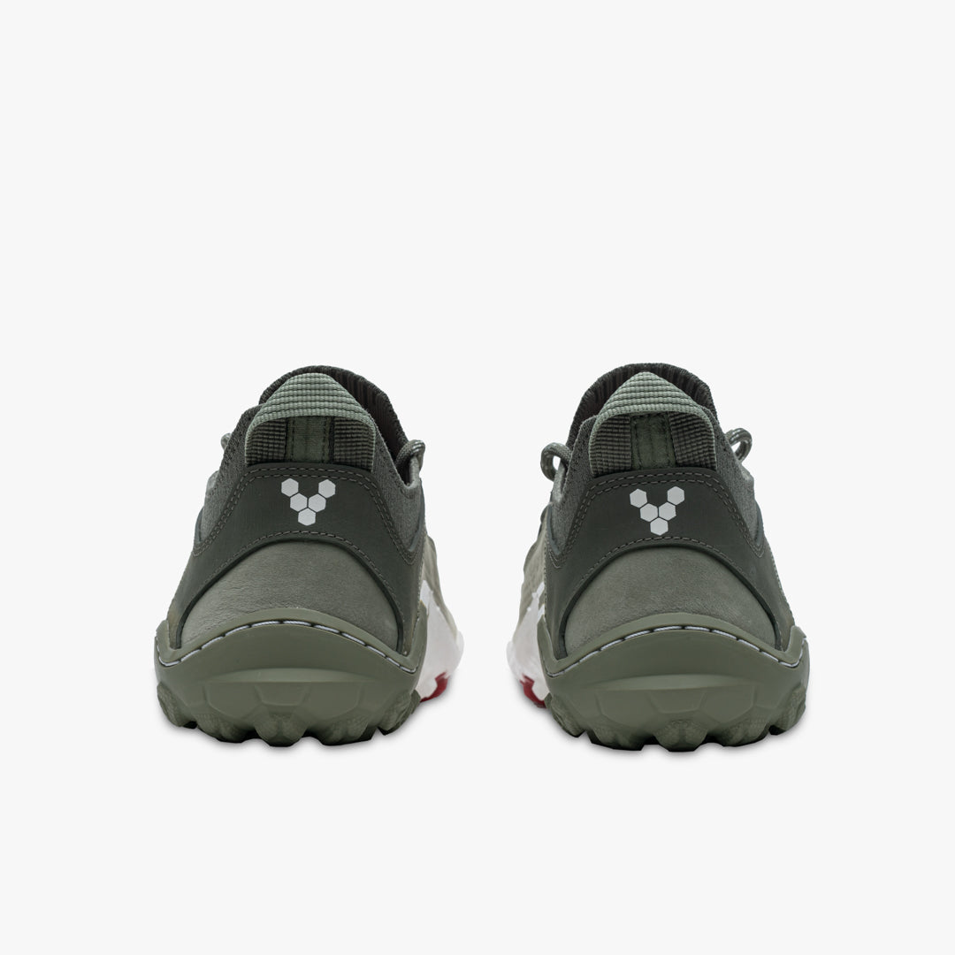 Vivobarefoot Tracker Decon Low FG2 Mens barfods outdoorsko til mænd i farven sage, bagfra