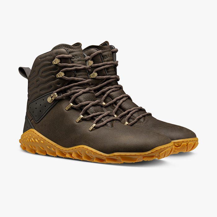 Vivobarefoot Tracker Forest ESC Womens barfods outdoor støvler til kvinder i farven bracken, par