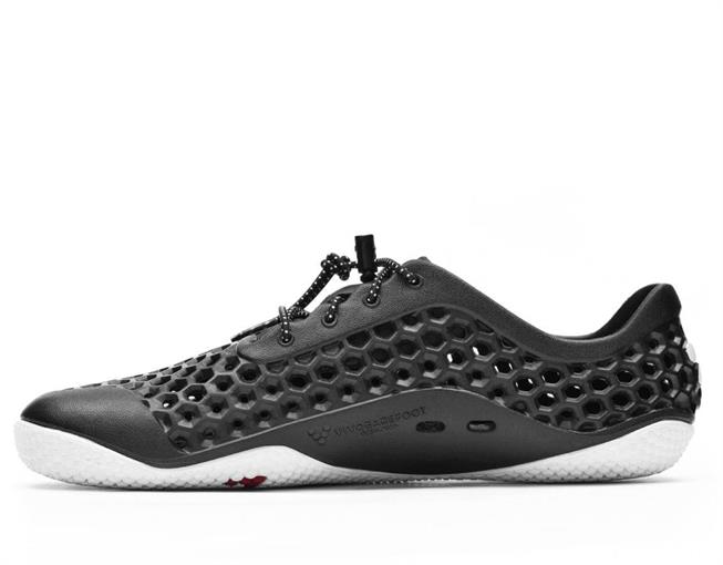 Vivobarefoot Ultra Bloom III Mens barfods vandsko/sandaler til mænd i farven obsidian black / white, inderside