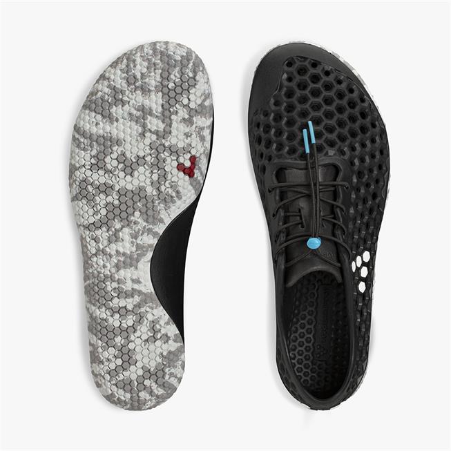 Vivobarefoot Ultra Bloom III Mens barfods vandsko/sandaler til mænd i farven obsidian, top