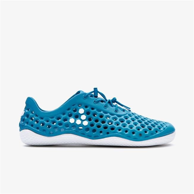 Vivobarefoot Ultra Bloom III Mens barfods vandsko/sandaler til mænd i farven petrol blue, yderside