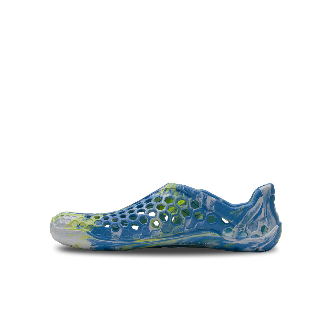 Vivobarefoot Ultra Bloom Juniors barfods vandsko til teenager i farven blue aqua, inderside