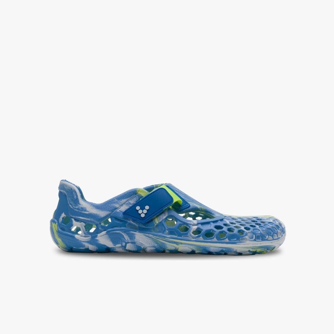 Vivobarefoot Ultra Bloom Juniors barfods vandsko til teenager i farven blue aqua, yderside