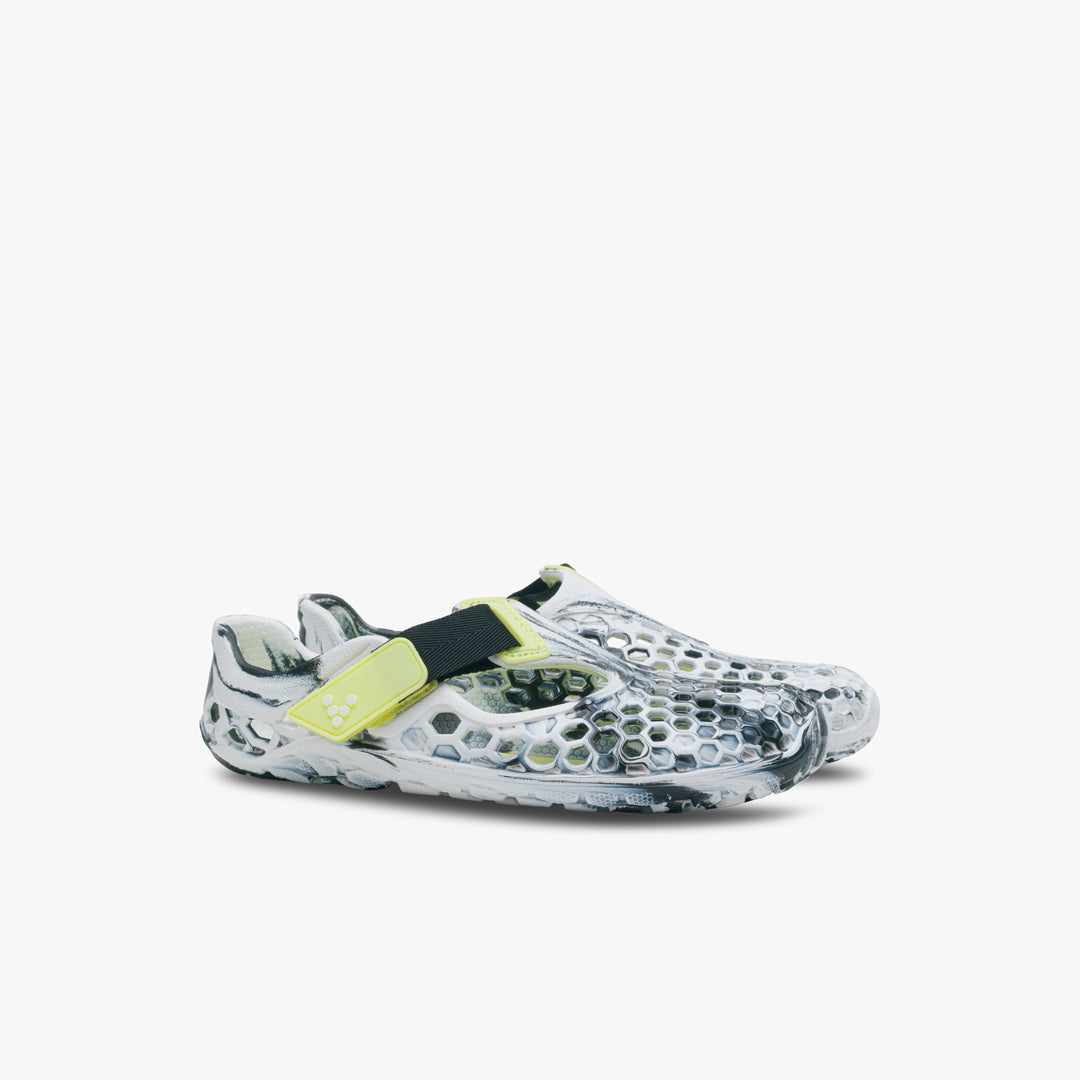 Vivobarefoot Ultra Bloom Kids barfods vandsko/sandaler til børn i farven obsidian-white, par