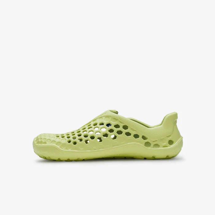 Vivobarefoot Ultra Bloom Kids barfods vandsko/sandaler til børn i farven sunny lime, inderside