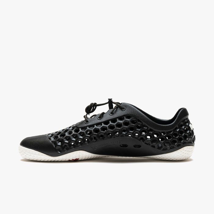 Vivobarefoot Ultra III Bloom Womens barfods badesko/sandaler til kvinder i farven obsidian / white, inderside